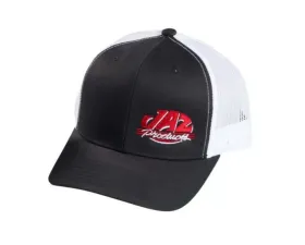 JAZ Black and White Mesh Snapback Hat