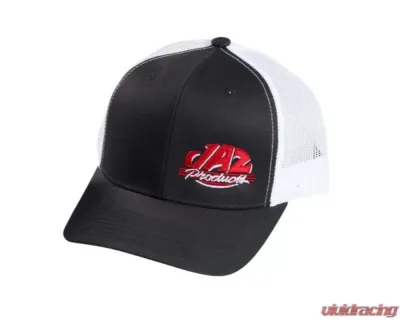 JAZ Black and White Mesh Snapback Hat - 910-500-04