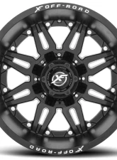 XF Off-Road XF-204 Wheel 18x9 Blank 12mm Matte Black                                     - XF-204189BLANK8+12MB - Image 2