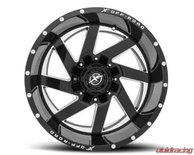 XF Off-Road XF-205 Wheel 20x9 6x135|6x139.7 0mm Gloss Black Milled - XF-205209061351397+0GBML