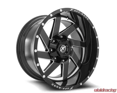 XF Off-Road XF-205 Wheel 20x9 6x135|6x139.7 0mm Gloss Black Milled - XF-205209061351397+0GBML