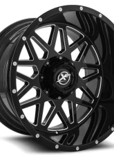 XF Off-Road XF-211 Wheel 20x10 Blank -12mm Gloss Black Milled                                     - XF-21120105/6XBLANK-12GBML - Image 2