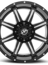 XF Off-Road XF-215 Wheel 20x12 5x114.3|5x127 -44mm Gloss Black Milled                                     - XF-215201251143127-44GBML - Image 2