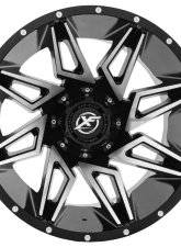 XF Off-Road XF-218 Wheel 20x10 Blank -12mm Gloss Black Machined                                     - XF-21820105X6XBL-12BM - Image 2