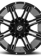 XF Off-Road XF-220 Wheel 17x9 6x135|6x139.7 12mm Gloss Black Milled                                     - XF-220179061351397+12GBM - Image 2