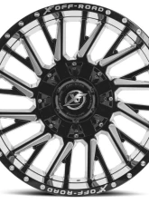 XF Off-Road XF-226 Wheel 20x12 8x165.1|8x170 -44mm Gloss Black Milled                                     - XF-226201281651170-44GBML - Image 2