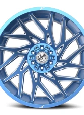 XF Off-Road XF-229 Wheel 20x9 5x127|5x139.7 12mm Anodized Blue w/ Milled                                     - XF-229209051271397+12ABM - Image 2
