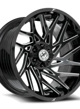 XF Off-Road XF-229 Wheel 20x10 6x135|6x139.7 -24mm Gloss Black Milled                                     - XF-229201061351397-24GBM - Image 2
