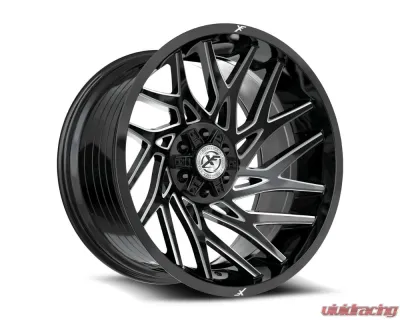 XF Off-Road XF-229 Wheel 20x10 6x135|6x139.7 -24mm Gloss Black Milled - XF-229201061351397-24GBM