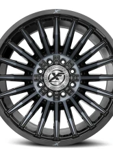 XF Off-Road XF-231 Wheel 24x12 8x165.1|8x180 -44mm Gloss Black Machined w/ Titanium                                     - XF-231241281651180-44BMTDT - Image 2
