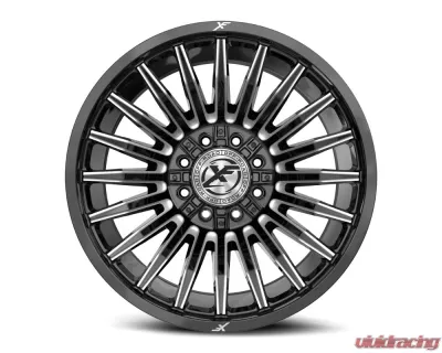 XF Off-Road XF-231 Wheel 24x12 Blank -44mm Gloss Black Milled - XF-23124128XBLANK-44GBML