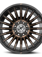 XF Off-Road XF-231 Wheel 24x12 8x165.1|8x180 -44mm Satin Black w/ Bronze                                     - XF-231241281651180-44SBMZDT - Image 2