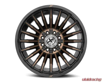 XF Off-Road XF-231 Wheel 24x12 8x165.1|8x180 -44mm Satin Black w/ Bronze - XF-231241281651180-44SBMZDT