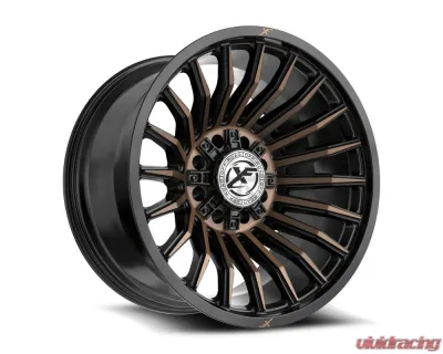 XF Off-Road XF-231 Wheel 24x12 8x165.1|8x180 -44mm Satin Black w/ Bronze - XF-231241281651180-44SBMZDT