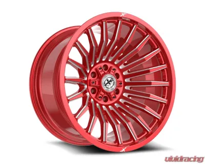 XF Off-Road XF-231 Wheel 24x12 5x127|5x139.7 -44mm Anodized Red w/ Milled - XF-231241251271397-44ARM