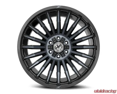 XF Off-Road XF-231 Wheel 22x12 Blank -44mm Gloss Black Machined w/ Titanium - XF-23122125/6XBLANK-44GBMTITDDT