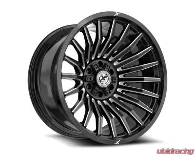 XF Off-Road XF-231 Wheel 24x12 Blank -44mm Gloss Black Milled - XF-2312412BLANK-44GBML