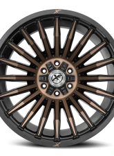 XF Off-Road XF-231 Wheel 24x12 Blank -44mm Satin Black w/ Bronze                                     - XF-2312412BLANK-44SBMBRDDT - Image 2