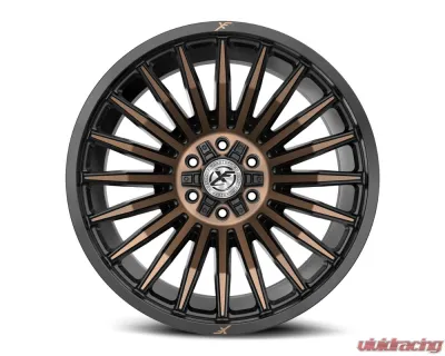 XF Off-Road XF-231 Wheel 24x12 Blank -44mm Satin Black w/ Bronze - XF-2312412BLANK-44SBMBRDDT