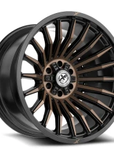 XF Off-Road XF-231 Wheel 24x12 Blank -44mm Satin Black w/ Bronze                                     - XF-2312412BLANK-44SBMBRDDT - Image 2