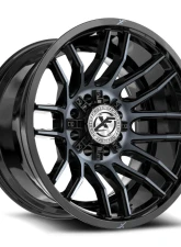 XF Off-Road XF-232 Wheel 22x12 8x170|8x165.1 -44mm Gloss Black Machined w/ Titanium                                     - XF-232221281701651-44GBMTITDDT - Image 2