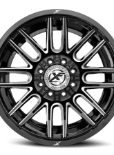 XF Off-Road XF-232 Wheel 20x10 8x165.1|8x180 -24mm Gloss Black Milled                                     - XF-232201081651180-24GBM - Image 2
