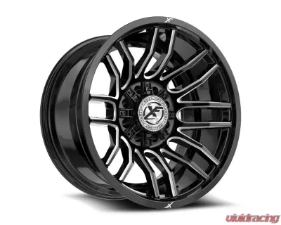 XF Off-Road XF-232 Wheel 20x10 8x165.1|8x180 -24mm Gloss Black Milled - XF-232201081651180-24GBM