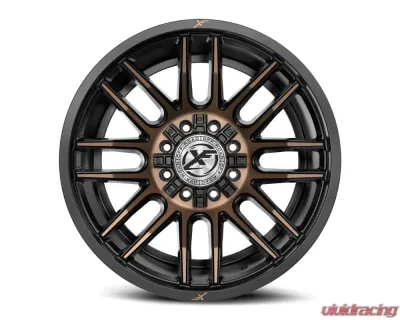 XF Off-Road XF-232 Wheel 20x12 8x170|8x180 -44mm Satin Black w/ Bronze - XF-23220128170180-44SBMBRDDT