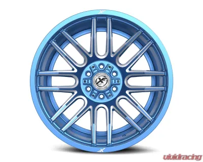 XF Off-Road XF-232 Wheel 26x12 5x127|5x139.7 -44mm Anodized Blue w/ Milled - XF-232261251271397-44ABM