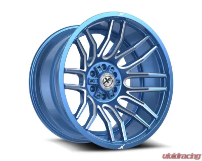 XF Off-Road XF-232 Wheel 26x12 5x127|5x139.7 -44mm Anodized Blue w/ Milled - XF-232261251271397-44ABM