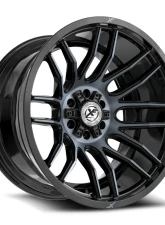 XF Off-Road XF-232 Wheel 26x14 Blank -76mm Gloss Black Machined w/ Titanium                                     - XF-2322614BLANK-76GBMTITDDT - Image 2