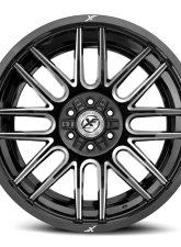 XF Off-Road XF-232 Wheel 26x12 Blank -44mm Gloss Black Milled                                     - XF-23226125/6XBLANK-44GBML - Image 2