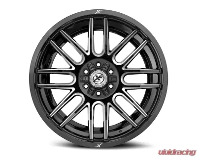 XF Off-Road XF-232 Wheel 26x12 Blank -44mm Gloss Black Milled - XF-23226125/6XBLANK-44GBML