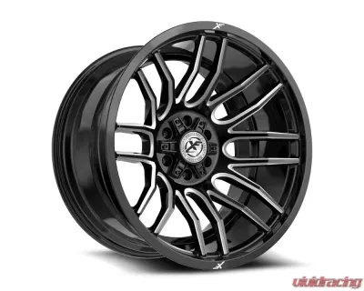 XF Off-Road XF-232 Wheel 26x12 Blank -44mm Gloss Black Milled - XF-23226125/6XBLANK-44GBML