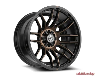 XF Off-Road XF-232 Wheel 26x14 Blank -76mm Satin Black w/ Bronze - XF-2322614BLANK-76SBMBRDDT