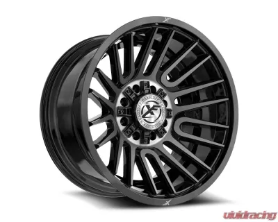 XF Off-Road XF-234 Wheel 20x12 8x170|8x165.1 -44mm Gloss Black Brushed - XF-234201281701651-44GBBRDDT