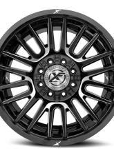 XF Off-Road XF-234 Wheel 20x12 8x170|8x180 -44mm Gloss Black Milled                                     - XF-23420128170180-44GBML - Image 2
