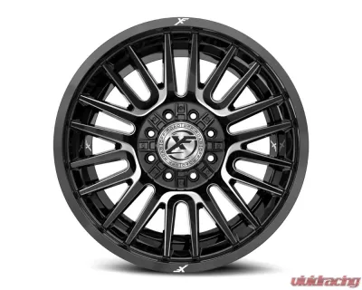 XF Off-Road XF-234 Wheel 20x12 8x170|8x180 -44mm Gloss Black Milled - XF-23420128170180-44GBML