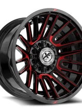 XF Off-Road XF-234 Wheel 22x12 8x170|8x180 -44mm Gloss Black w/ Red Milled                                     - XF-23422128170180-44GBMRED - Image 2
