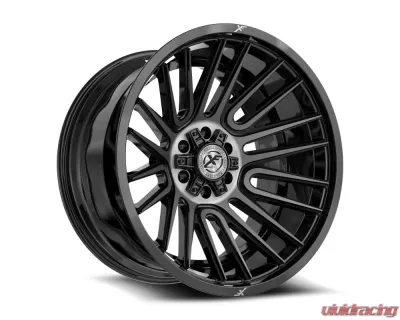 XF Off-Road XF-234 Wheel 18x9 5x127|5x139.7 0mm Gloss Black Brushed - XF-2341890430GBUDT