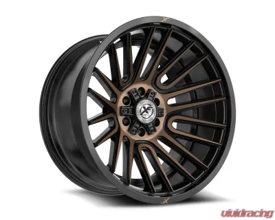 XF Off-Road XF-234 Wheel 20x10 Blank -24mm Satin Black w/ Bronze - XF-23420105/6XBLANK-24SBMBRDDT