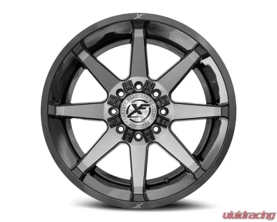 XF Off-Road XF-236 Wheel 22x12 8x170|8x165.1 -44mm Gloss Black Brushed - XF-236221281701651-44GBBRDDT