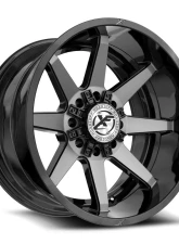 XF Off-Road XF-236 Wheel 22x12 8x170|8x165.1 -44mm Gloss Black Brushed                                     - XF-236221281701651-44GBBRDDT - Image 2