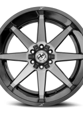 XF Off-Road XF-236 Wheel 22x12 5x127|5x139.7 -44mm Gloss Black Brushed                                     - XF-236221251271397-44GBUDT - Image 2