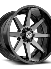 XF Off-Road XF-236 Wheel 22x12 5x127|5x139.7 -44mm Gloss Black Brushed                                     - XF-236221251271397-44GBUDT - Image 2