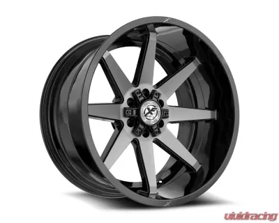 XF Off-Road XF-236 Wheel 22x12 5x127|5x139.7 -44mm Gloss Black Brushed - XF-236221251271397-44GBUDT