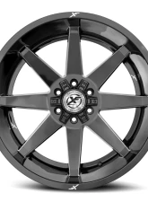 XF Off-Road XF-236 Wheel 24x14 5x127|5x139.7 -76mm Gloss Black Milled                                     - XF-236241451271397-76GBM - Image 2