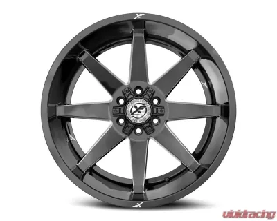 XF Off-Road XF-236 Wheel 24x14 5x127|5x139.7 -76mm Gloss Black Milled - XF-236241451271397-76GBM