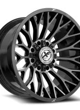 XF Off-Road XF-237 Wheel 26x12 8x165.1|8x170 -44mm Gloss Black Brushed                                     - XF-237261281651170-44GBUDT - Image 2