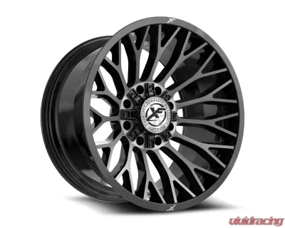 XF Off-Road XF-237 Wheel 26x12 8x165.1|8x170 -44mm Gloss Black Brushed - XF-237261281651170-44GBUDT